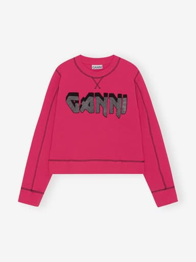 [WOMEN] 23SS ISOLI GANNI ROCK SWEATSHIRT LOVE POTION T3457-487