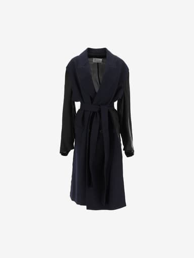 23FW DESTRUCTURED COAT NAVY S51AA0290 S53690 511