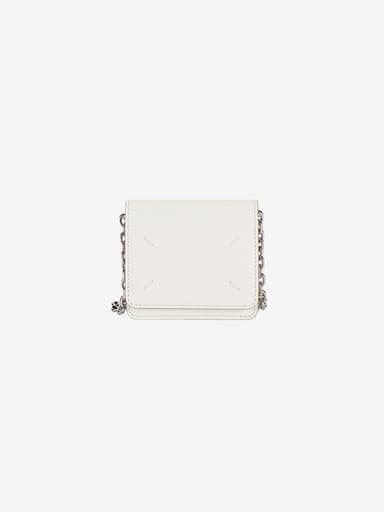 23FW SMALL CHAIN WALLET WHITE SA3UI0009 P4455 T1003